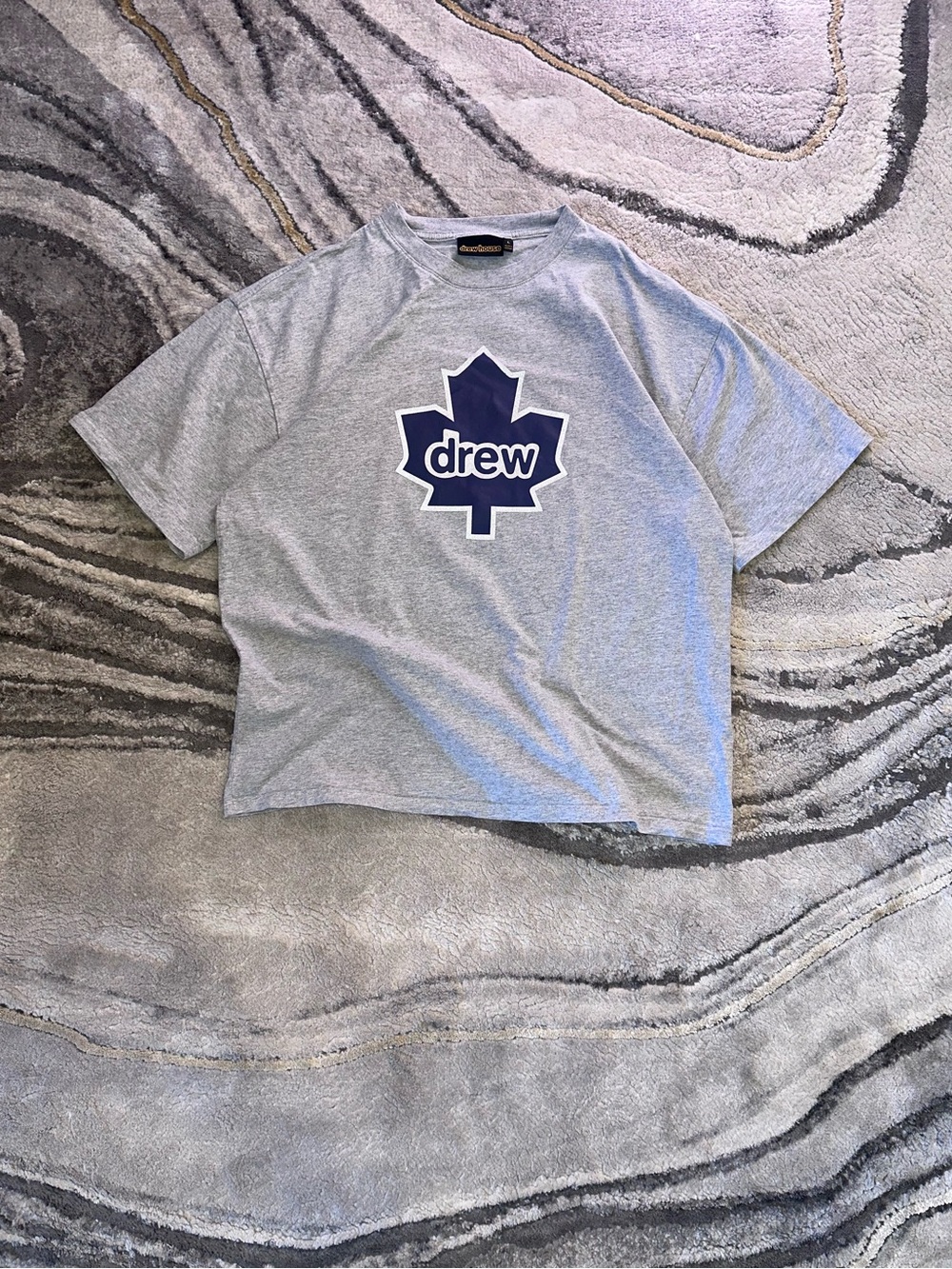 LIMITED EDITION drew house X Maple Leafs Grey Tee w 3M detailing
